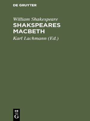 cover image of Shakspeare's Macbeth